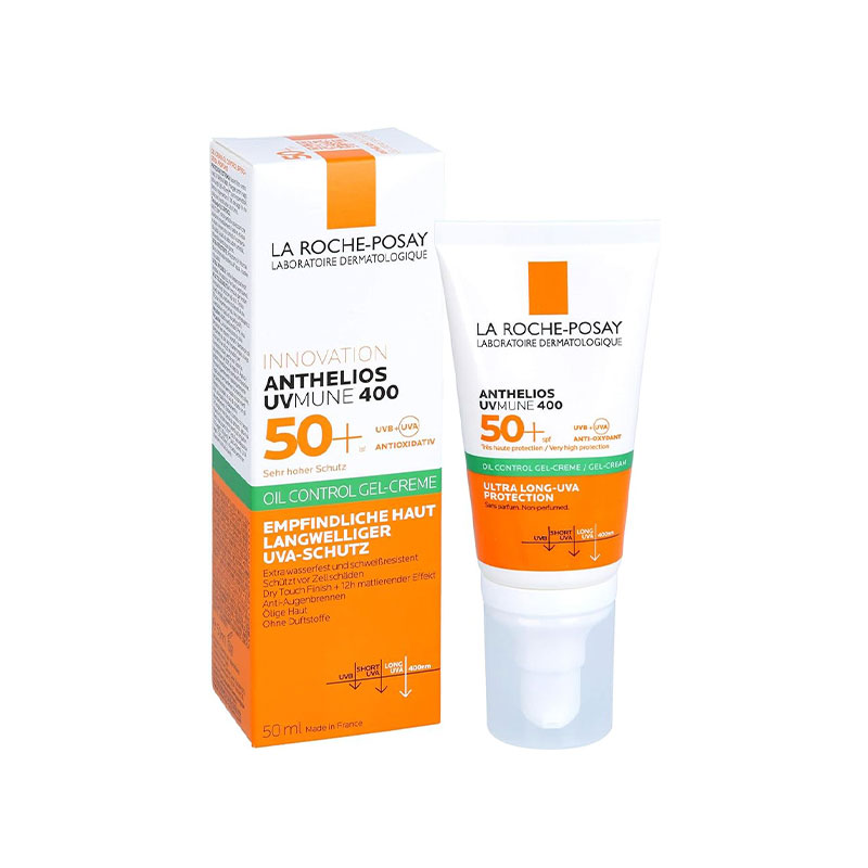 ضد آفتاب تیوپی بی رنگ پوست چرب لاروش پوزای SPF50