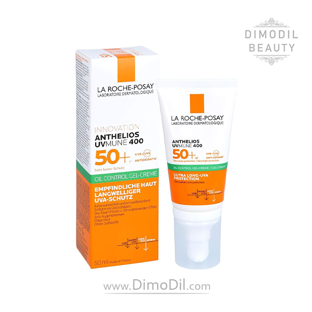 ضد آفتاب تیوپی بی رنگ پوست چرب لاروش پوزای SPF50