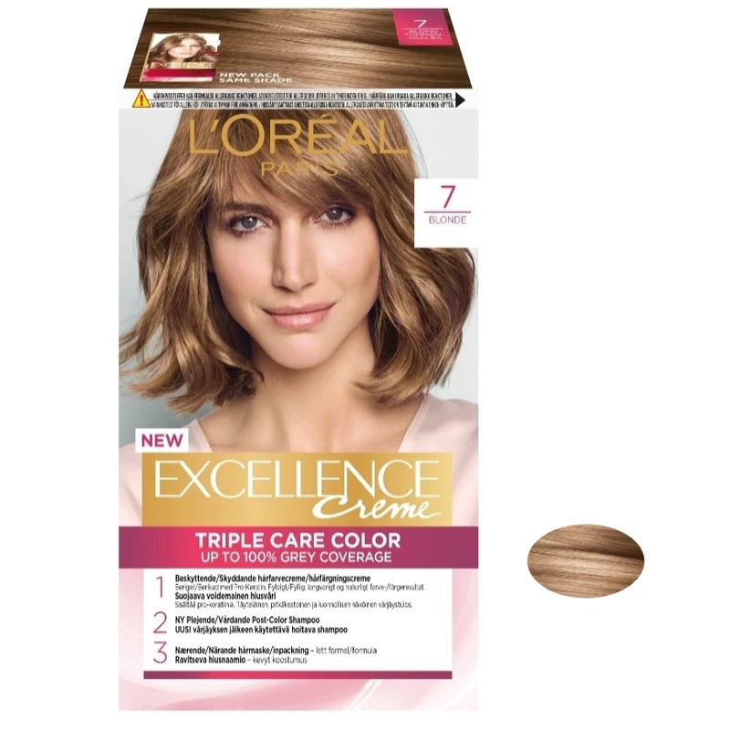 پک رنگ ‌موی شماره 7 لورال مدل Excellence