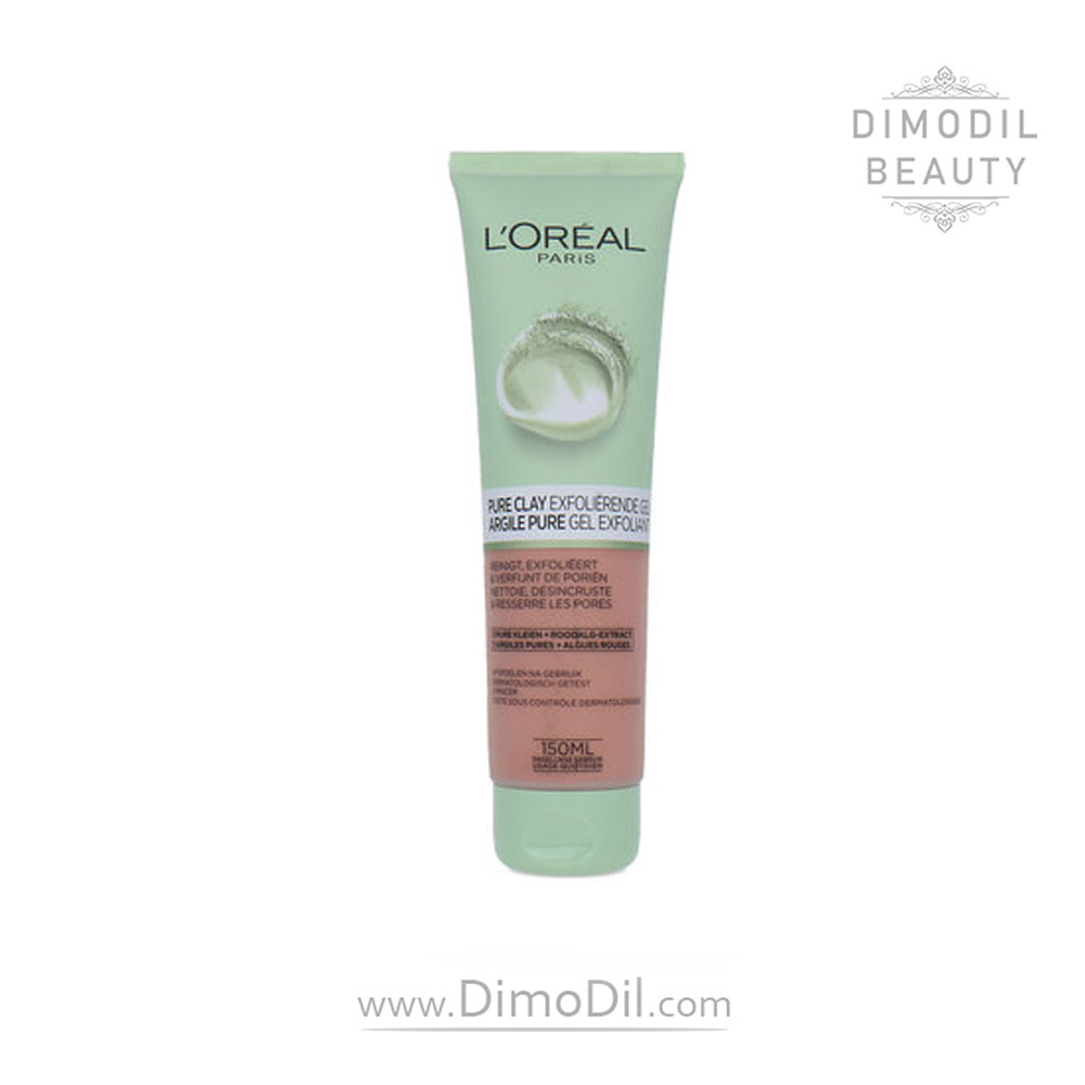 ژل شستشو خاک رس و جلبک قرمز اورجینال لورال LOREAL