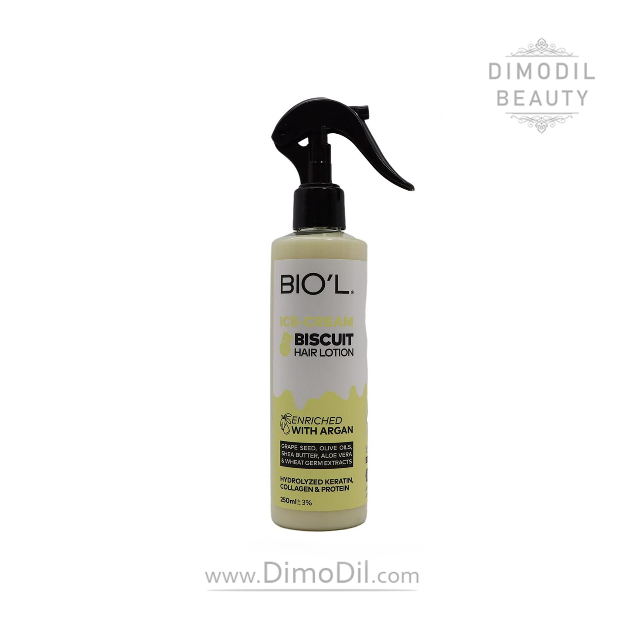 لوسیون مو بیسکوییتی بیول مناسب مو های آسیب دیده BIOL