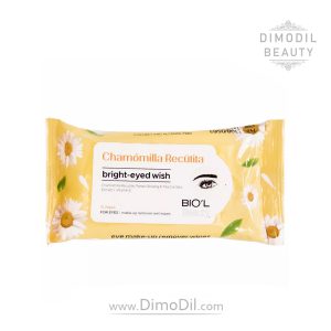 دستمال مرطوب 10 برگی پاک کننده آرایش چشم بیول مناسب اطراف چشم BIOL