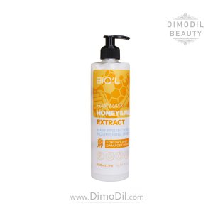 ماسک مو بدون سولفات عسل و پروتئین شیر بیول مناسب موهای خشک و آسیب دیده BIOL